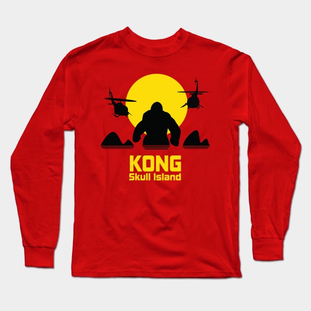 Mini Skull Island Long Sleeve T-Shirt by RaphaelComPh